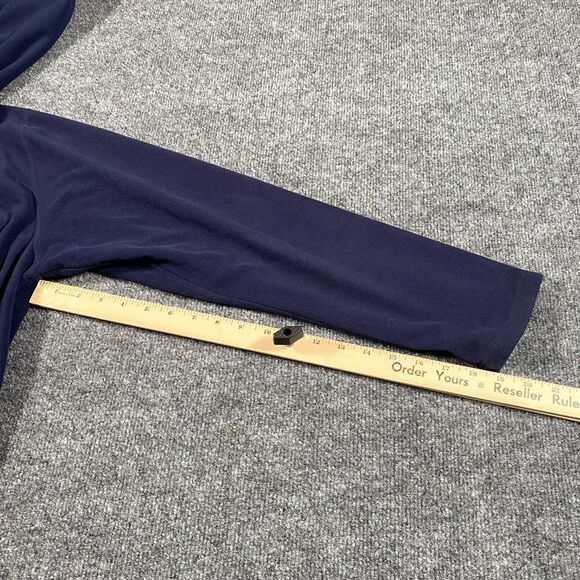 The North Face Mens Large Full Zip Fleece Hooded Embroidered Jacket Pockets - Picture 9 of 9